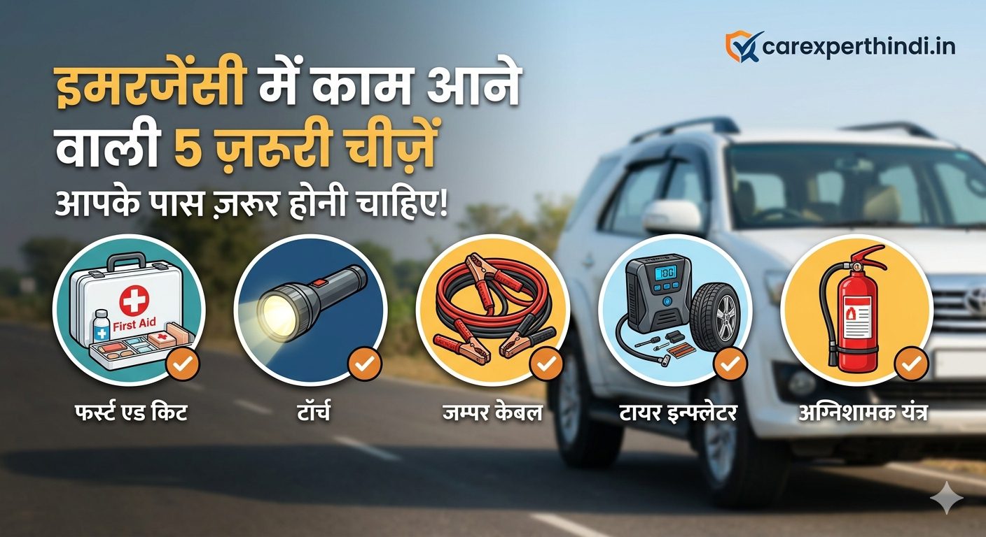 कार में Emergency के समय काम आने वाली 5 जरूरी चीजें
