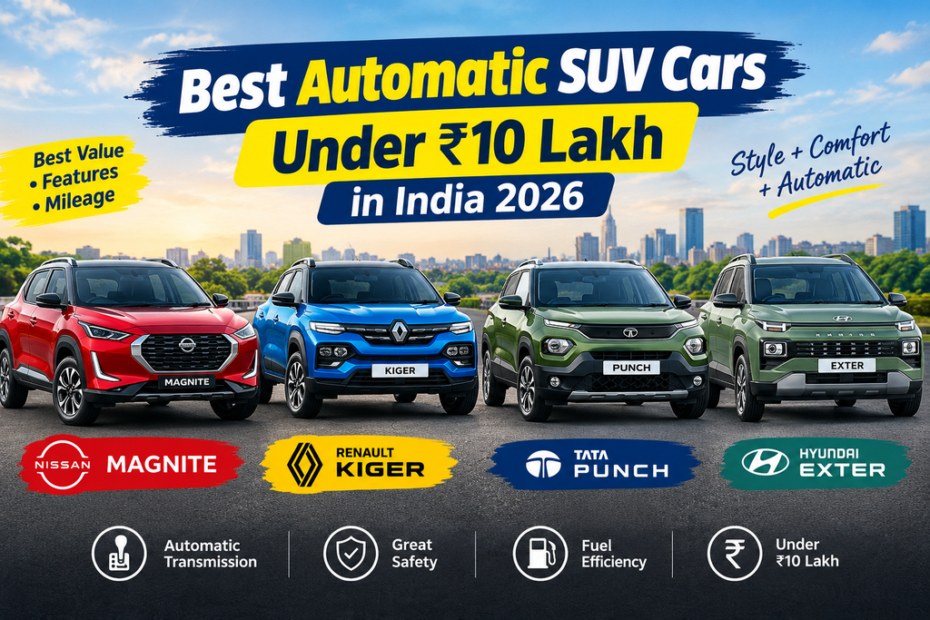 Best Automatic SUV Cars Under 10 Lakh in India 2026