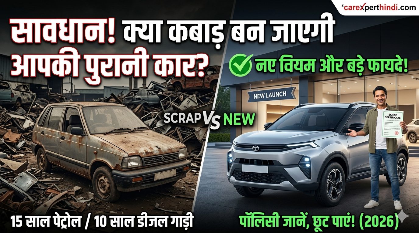 सावधान! क्या कबाड़ बन जाएगी आपकी पुरानी कार? जानें गाड़ी स्क्रैप पॉलिसी का नया नियम