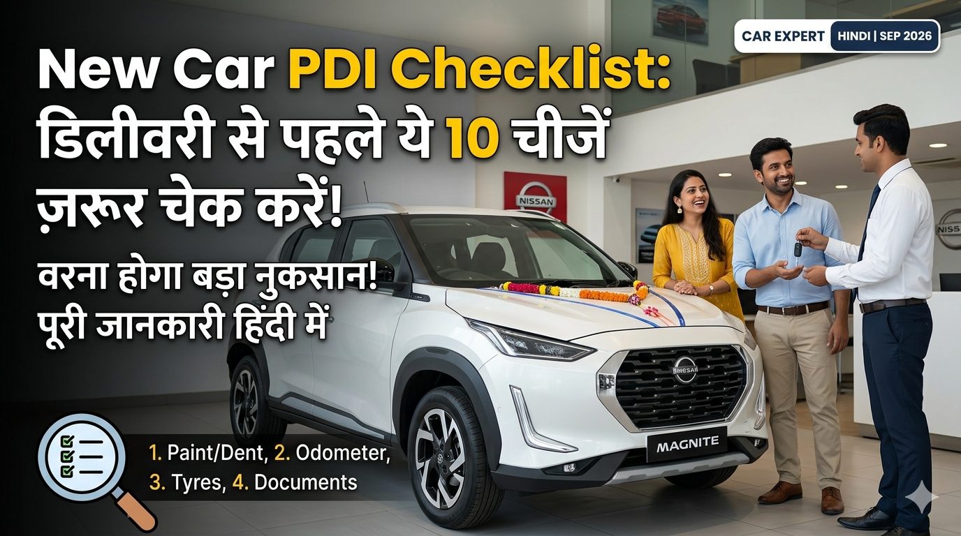 New Car PDI Checklist: गाड़ी की डिलीवरी लेने से पहले ये चीजें ज़रूर चेक करें, वरना होगा बड़ा नुकसान!