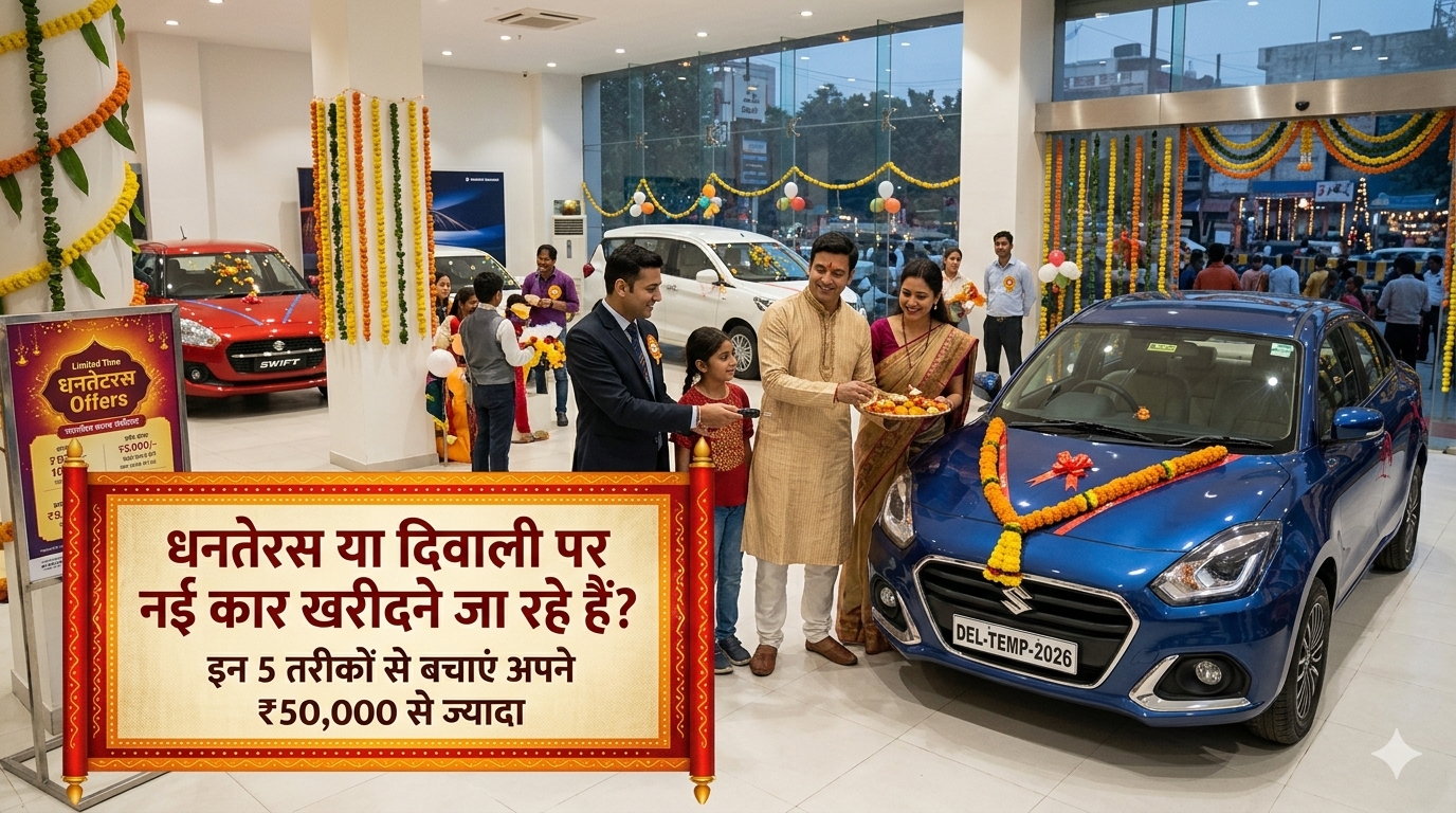 धनतेरस या दिवाली पर नई कार खरीदने जा रहे हैं? इन 5 तरीकों से बचाएं अपने ₹50,000 से ज्यादा